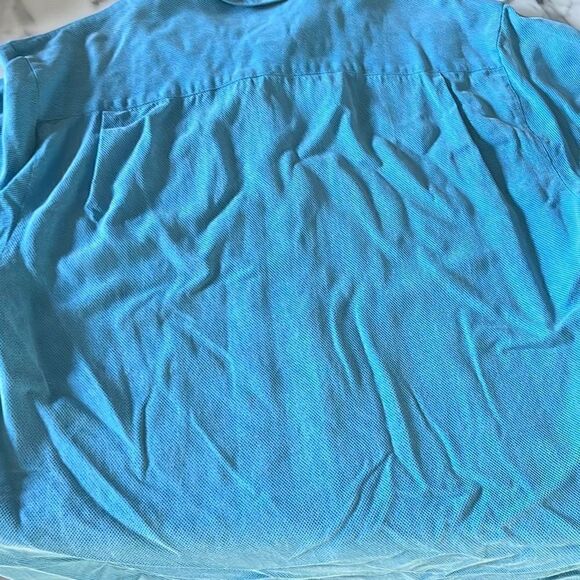 Montego Mon Silk Short Sleeve Button Down Resort Shirt Sz. L - Picture 5 of 10